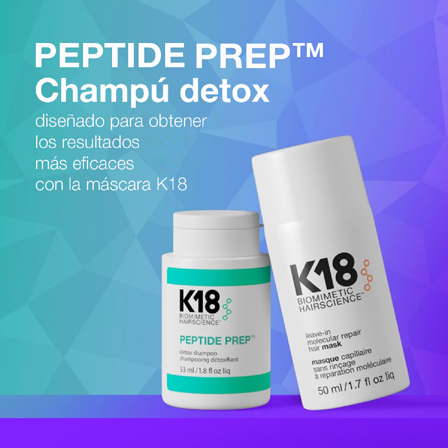 SET PREP + REPAIR AT HOME DUO (DÚO MASCARILLA CAPILAR Y SHAMPOO DESINTOXICANTE)